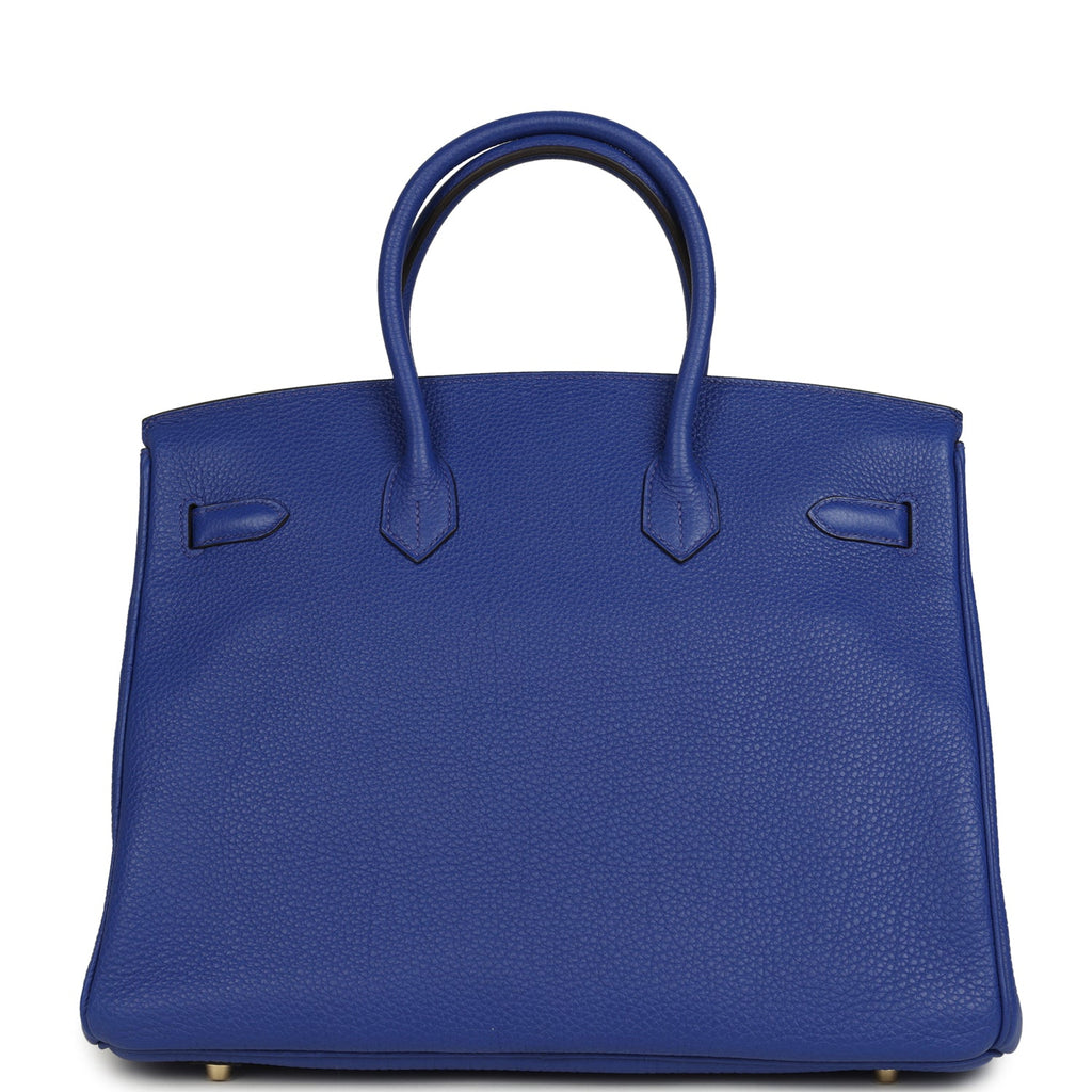 Hermes Birkin 35 Bleu Electric Togo Gold Hardware