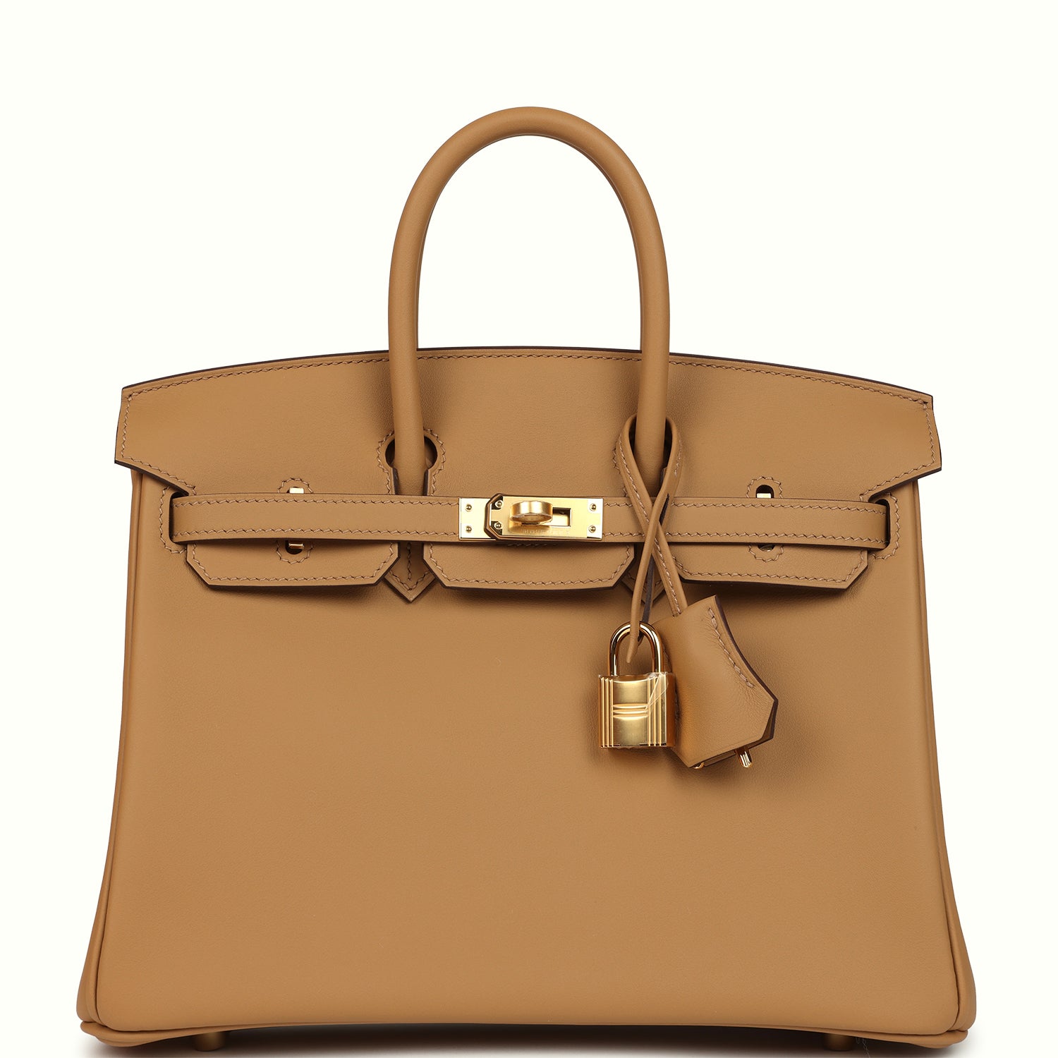 Hermes Birkin 25 Biscuit Swift Gold Hardware