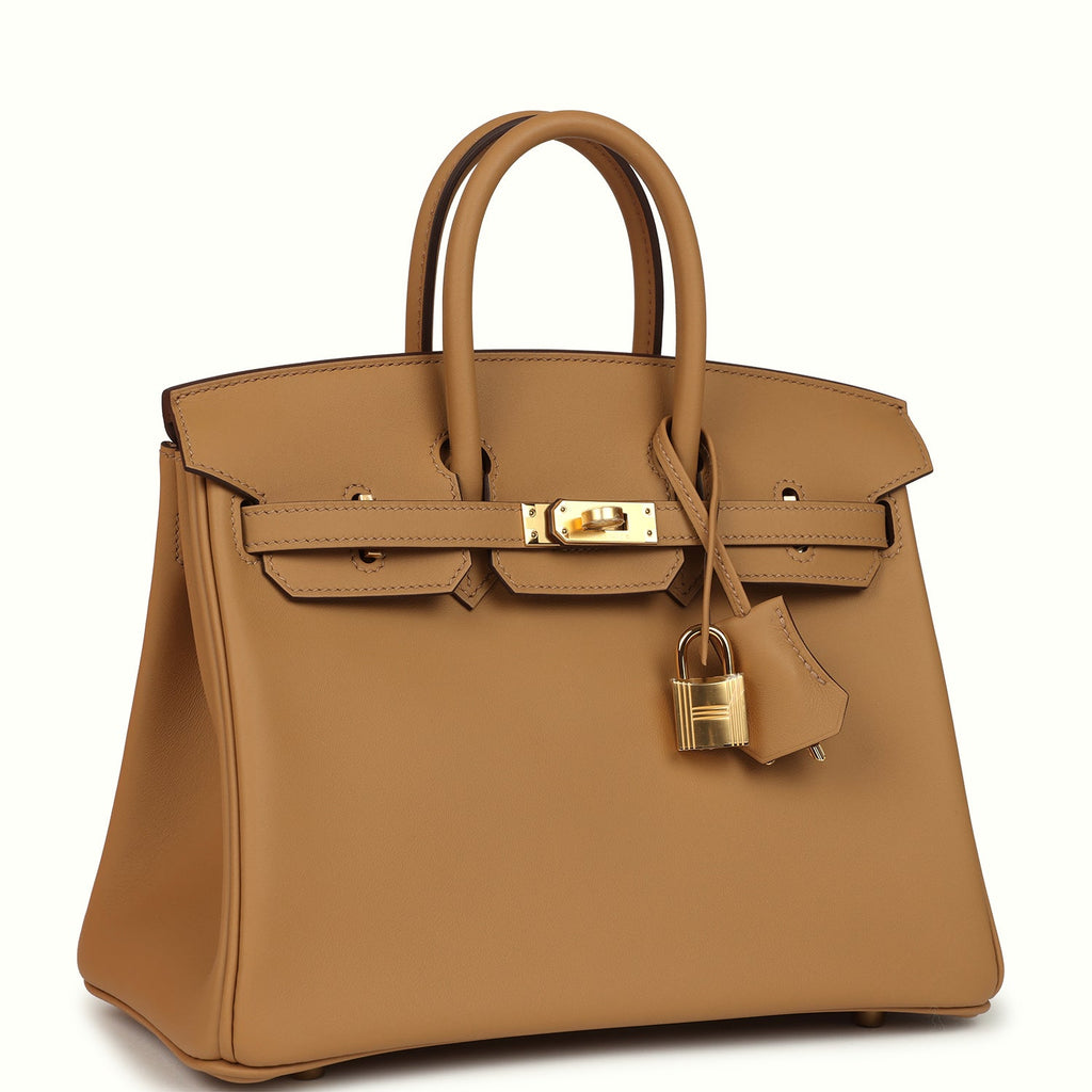 Hermes Birkin 25 Biscuit Swift Gold Hardware