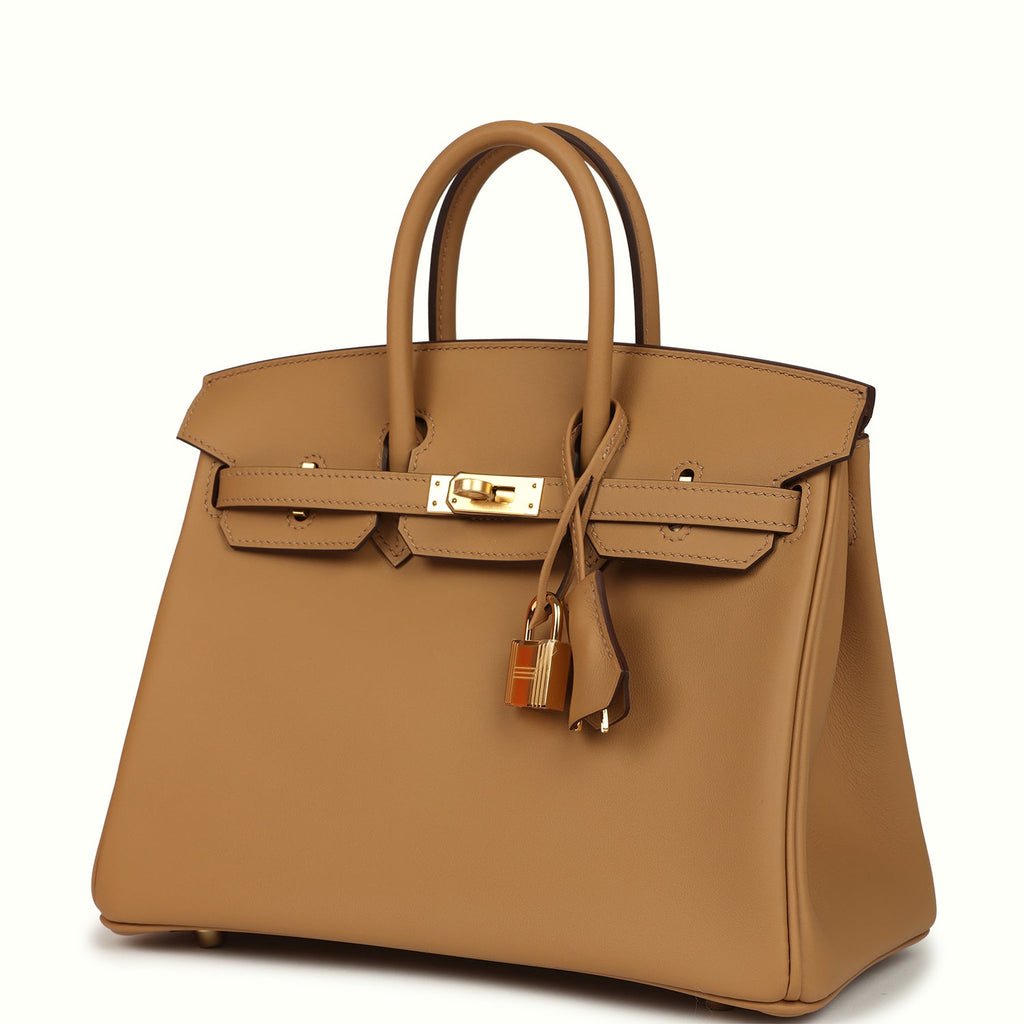 Hermes Birkin 25 Biscuit Swift Gold Hardware