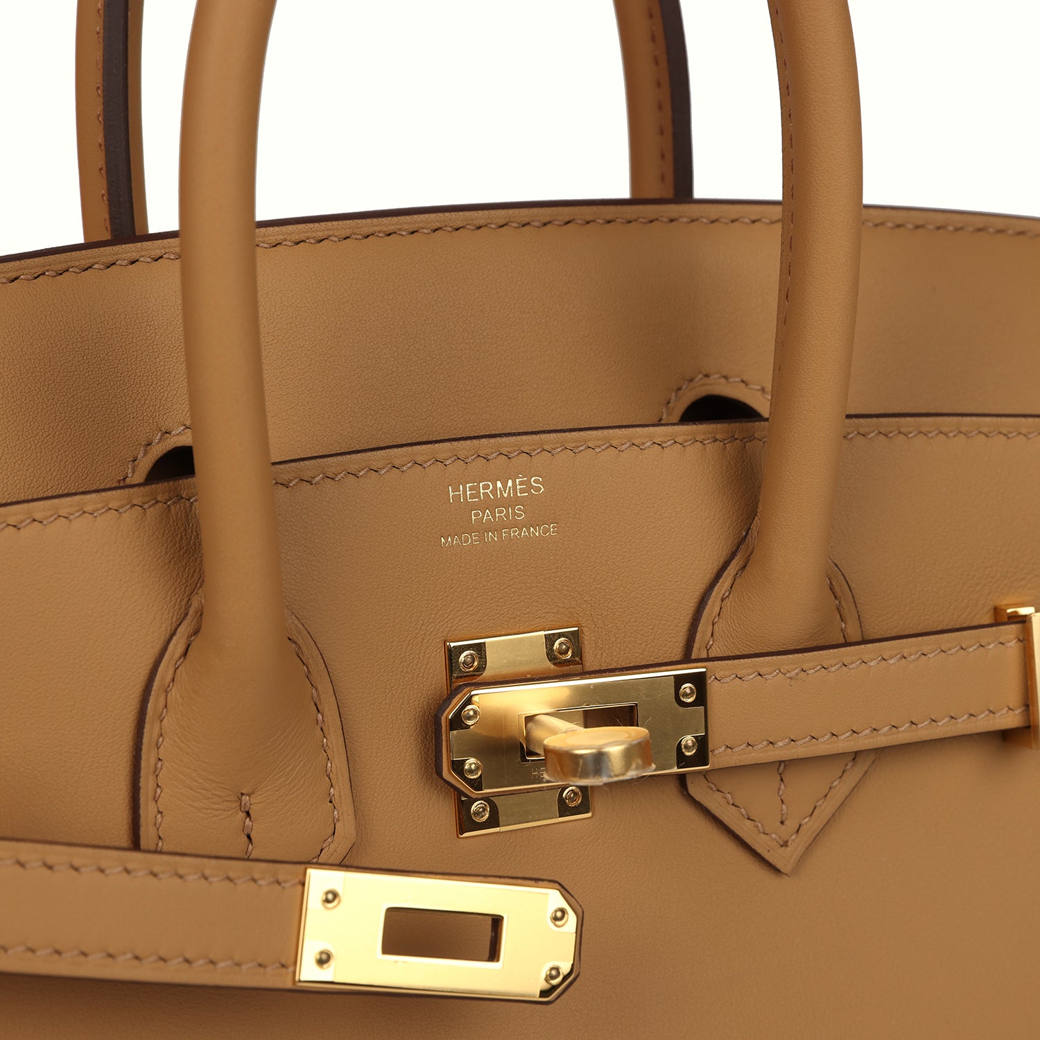 Hermes Birkin 25 Biscuit Swift Gold Hardware