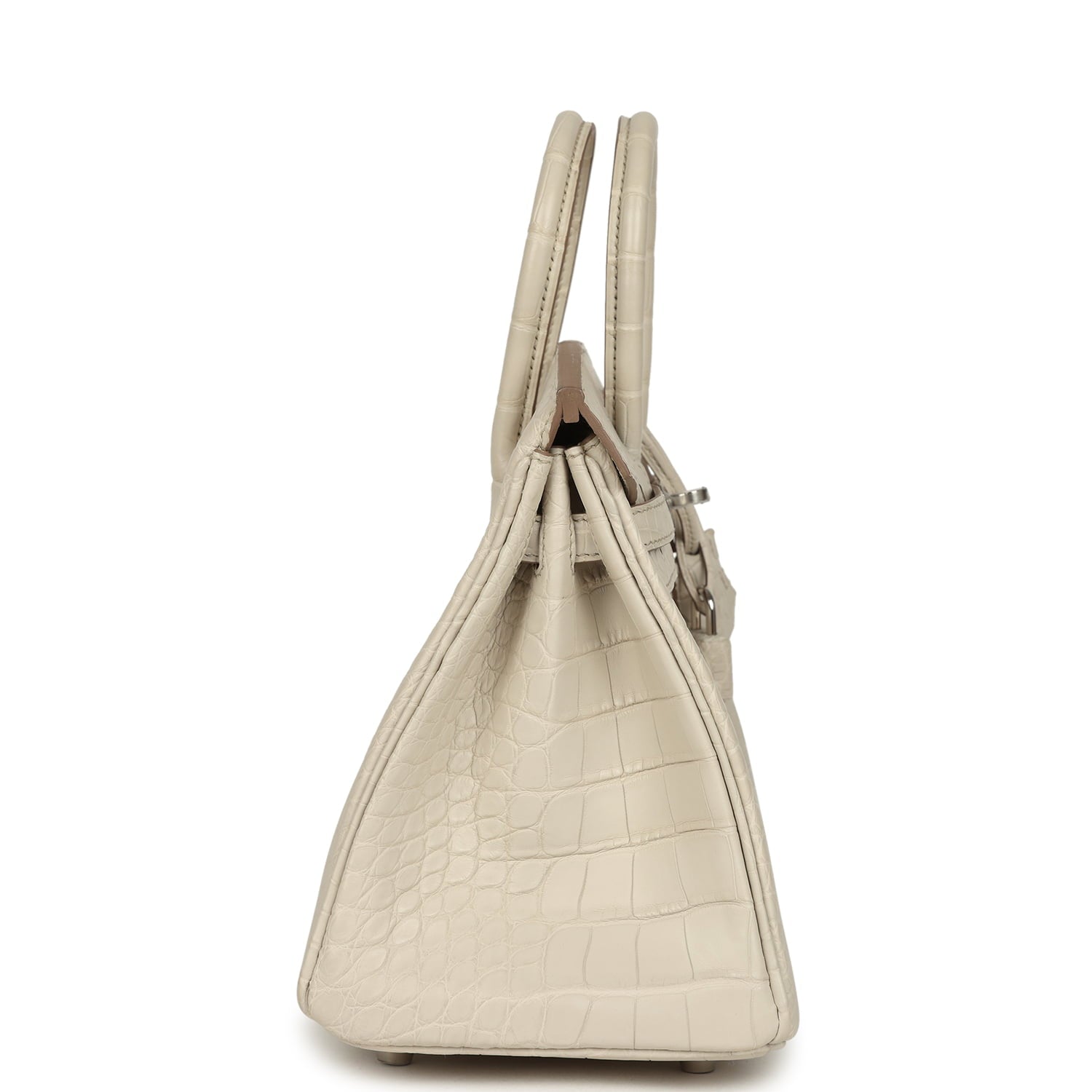 Hermes Birkin 25 Beton Matte Alligator Palladium Hardware