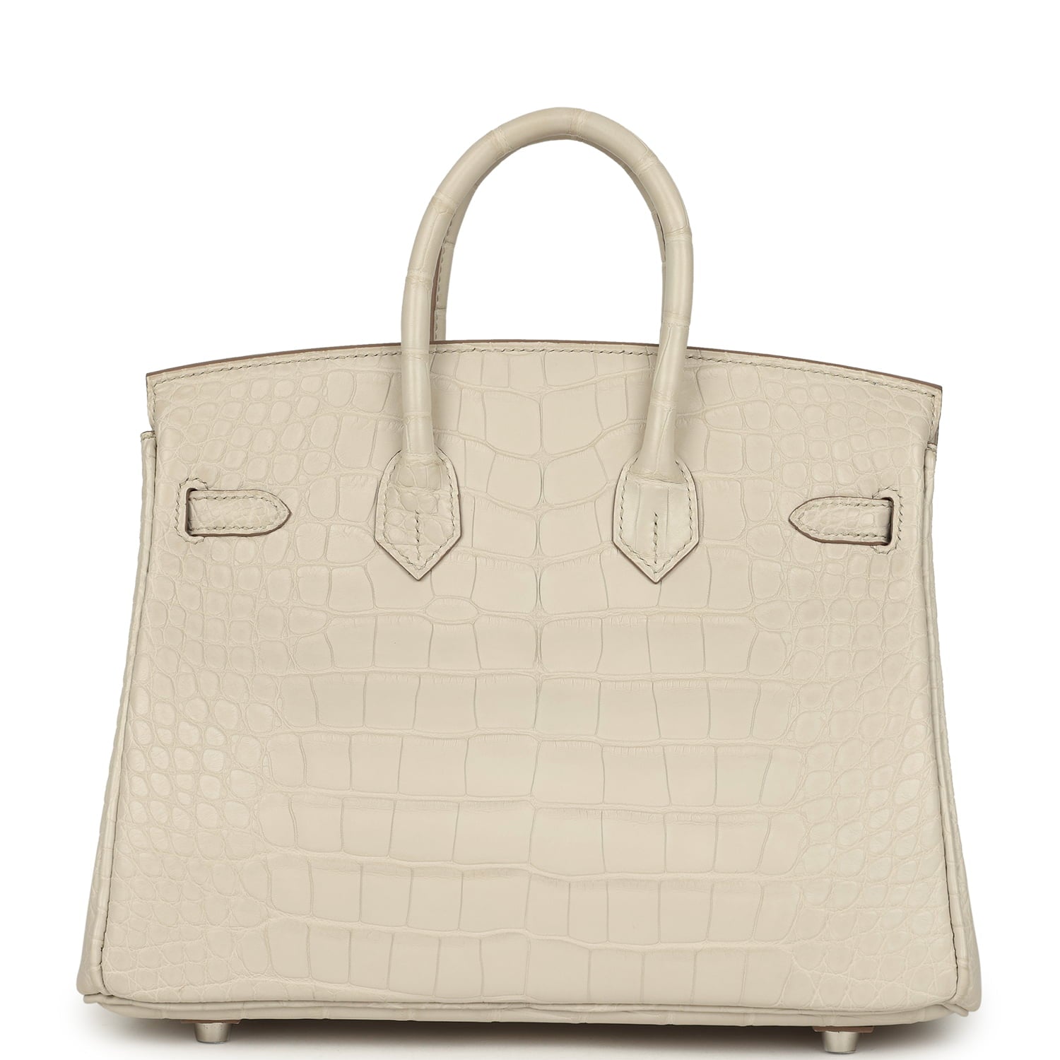 Hermes Birkin 25 Beton Matte Alligator Palladium Hardware