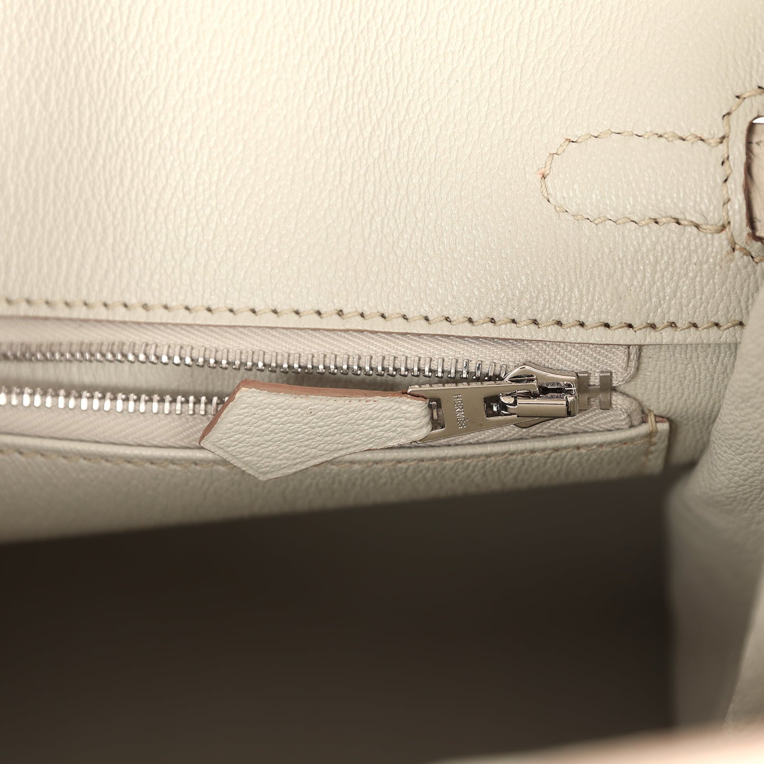 Hermes Birkin 25 Beton Matte Alligator Palladium Hardware