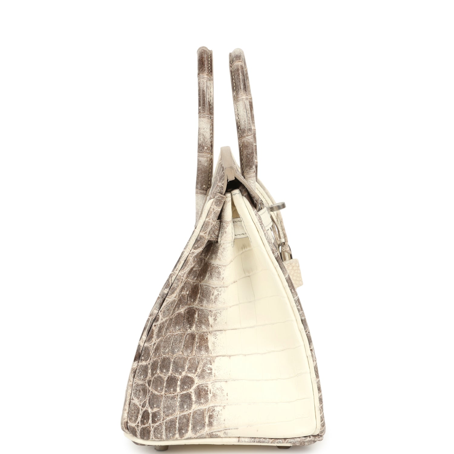 Hermes Birkin 25 Himalaya Niloticus Crocodile Palladium Hardware