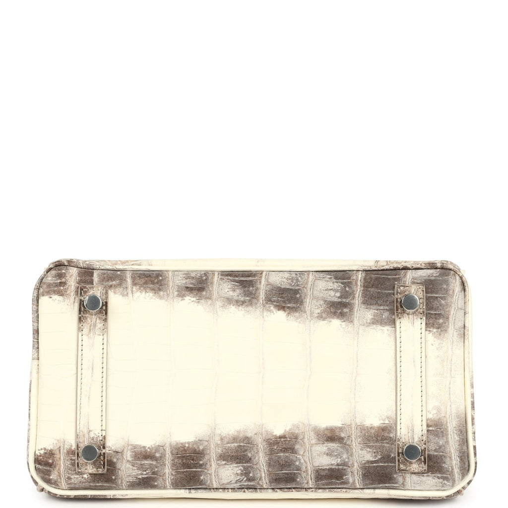 Hermes Birkin 25 Himalaya Niloticus Crocodile Palladium Hardware
