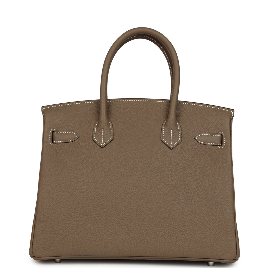 Hermes Birkin 30 Etoupe Togo Palladium Hardware