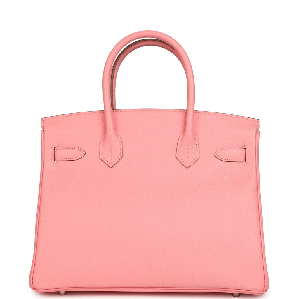 Hermes Birkin 30 Rose Confetti Epsom Palladium Hardware