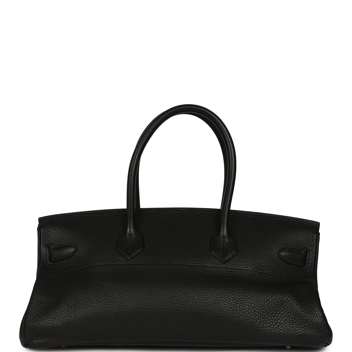 Vintage Hermes Shoulder Birkin 42 JPG Black Clemence Gold Hardware