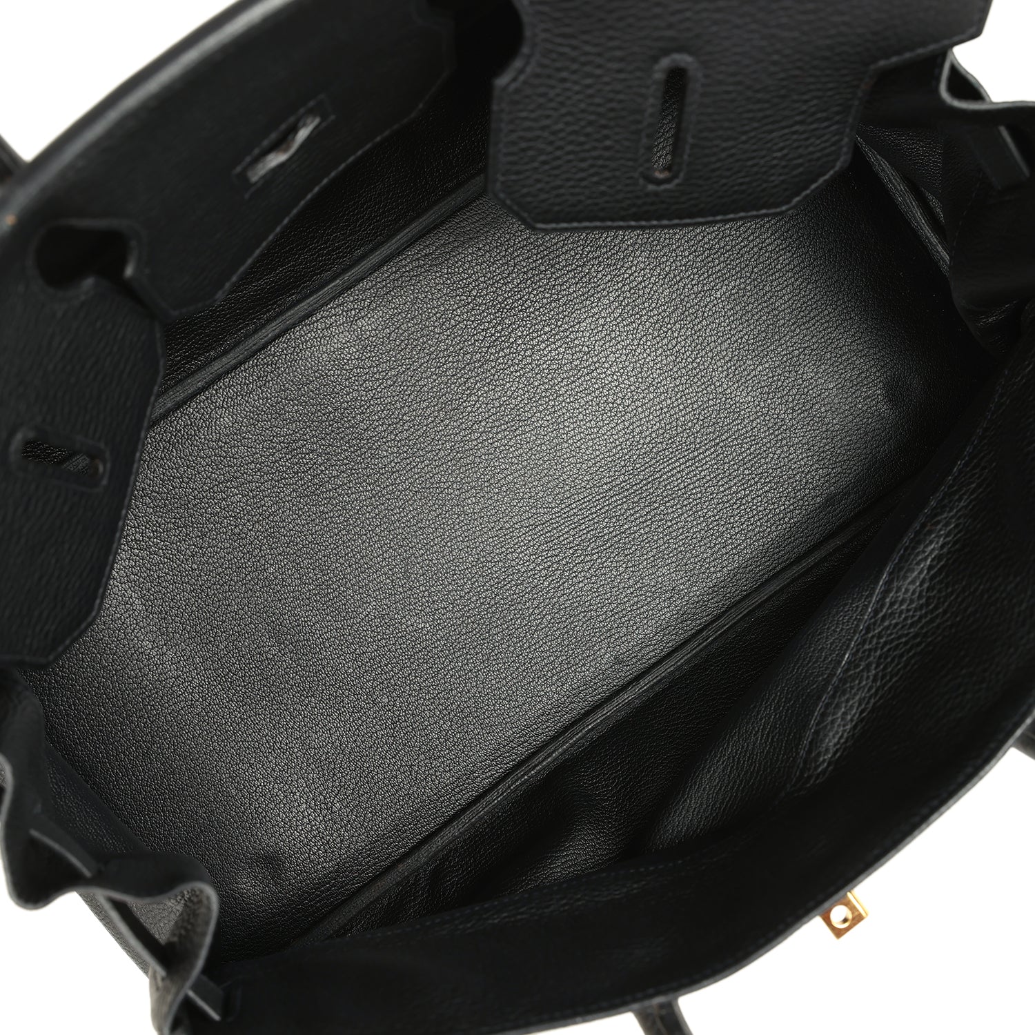 Vintage Hermes Shoulder Birkin 42 JPG Black Clemence Gold Hardware