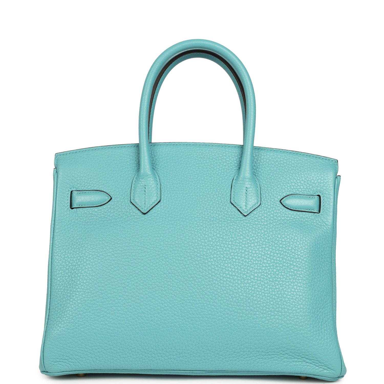 Pre-owned Hermes Birkin 30 Bleu Saint-Cyr Clemence Gold Hardware