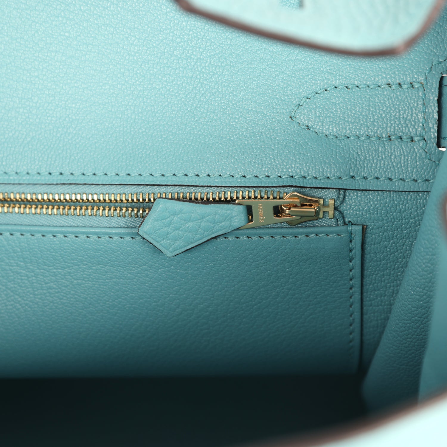 Pre-owned Hermes Birkin 30 Bleu Saint-Cyr Clemence Gold Hardware