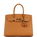 Hermes Birkin Sellier 30 Naturel Sable Vache Naturel Graine Gold Hardware