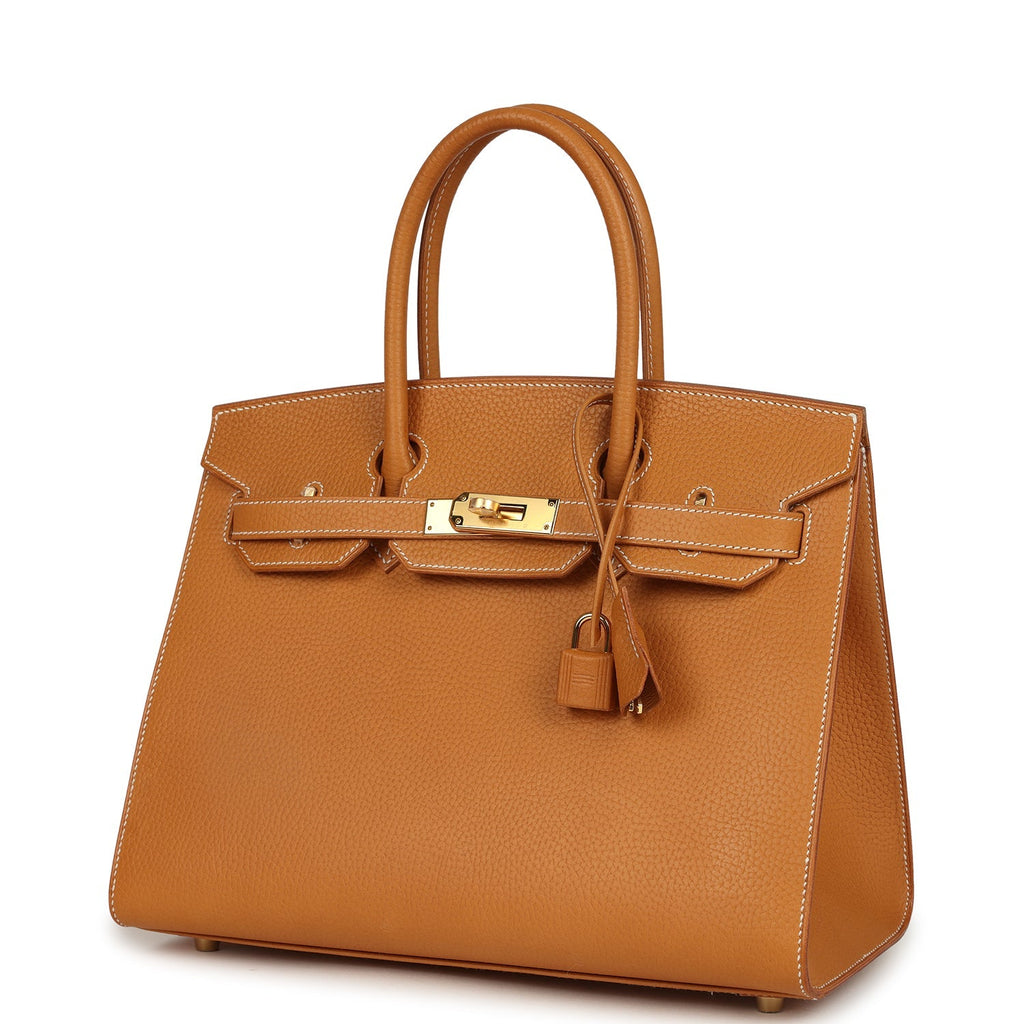 Hermes Birkin Sellier 30 Naturel Sable Vache Naturel Graine Gold Hardware