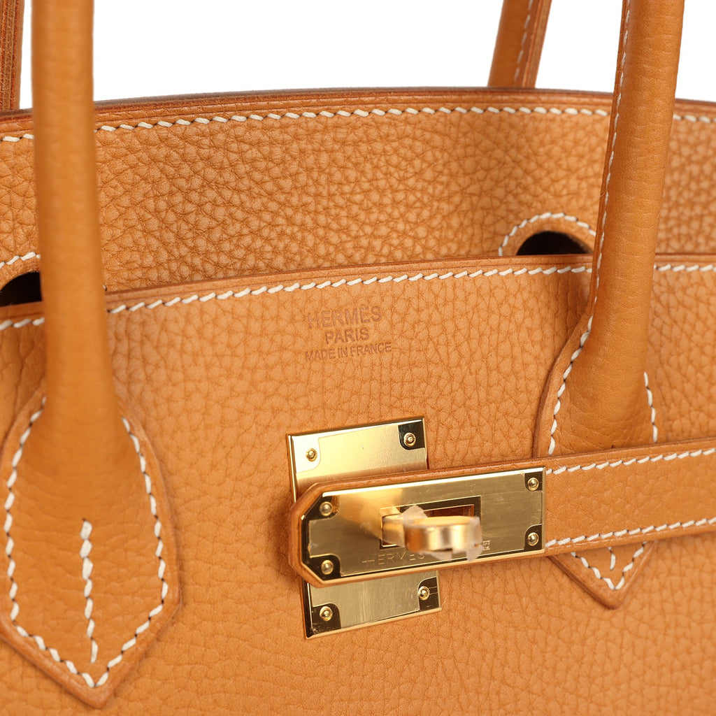 Hermes Birkin Sellier 30 Naturel Sable Vache Naturel Graine Gold Hardware