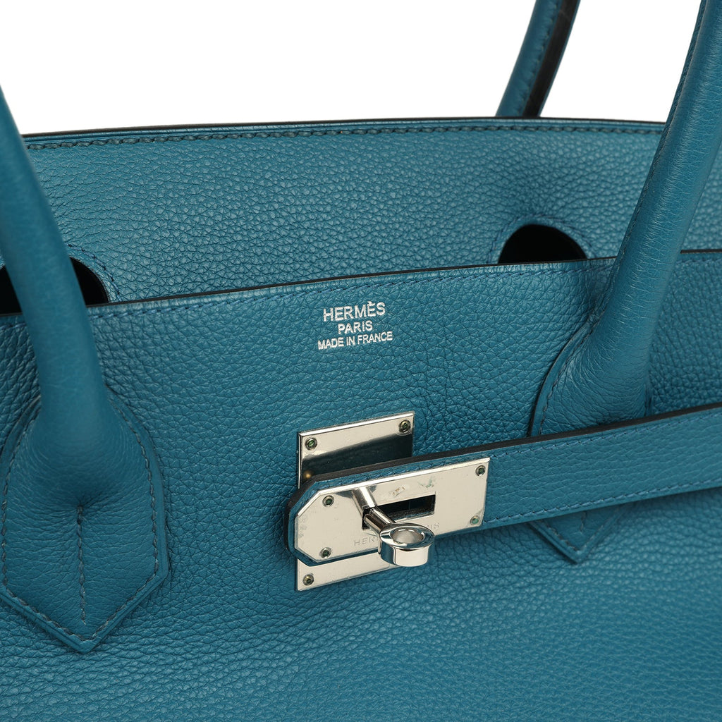 Vintage Hermes Shoulder Birkin 42 JPG Cobalt Togo Palladium Hardware