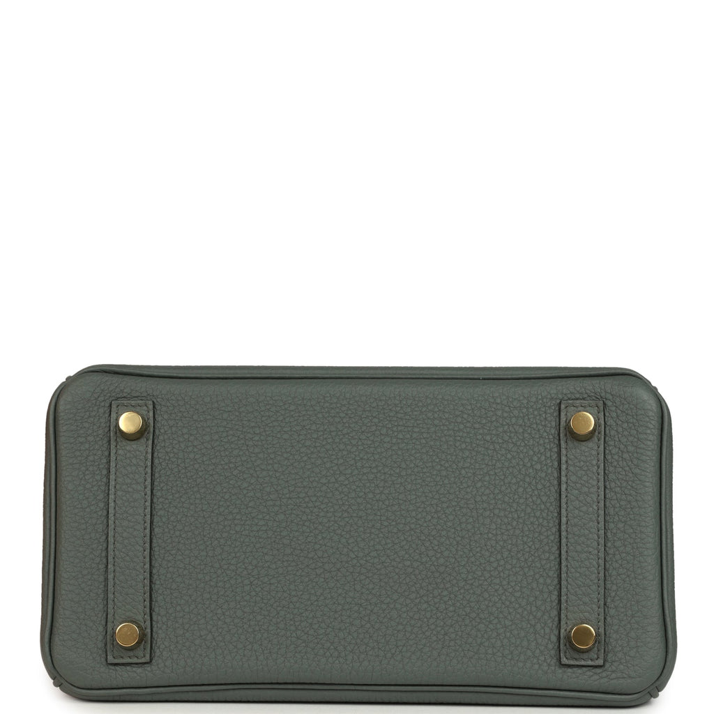 Hermes Birkin 25 Vert Amande Togo Gold Hardware