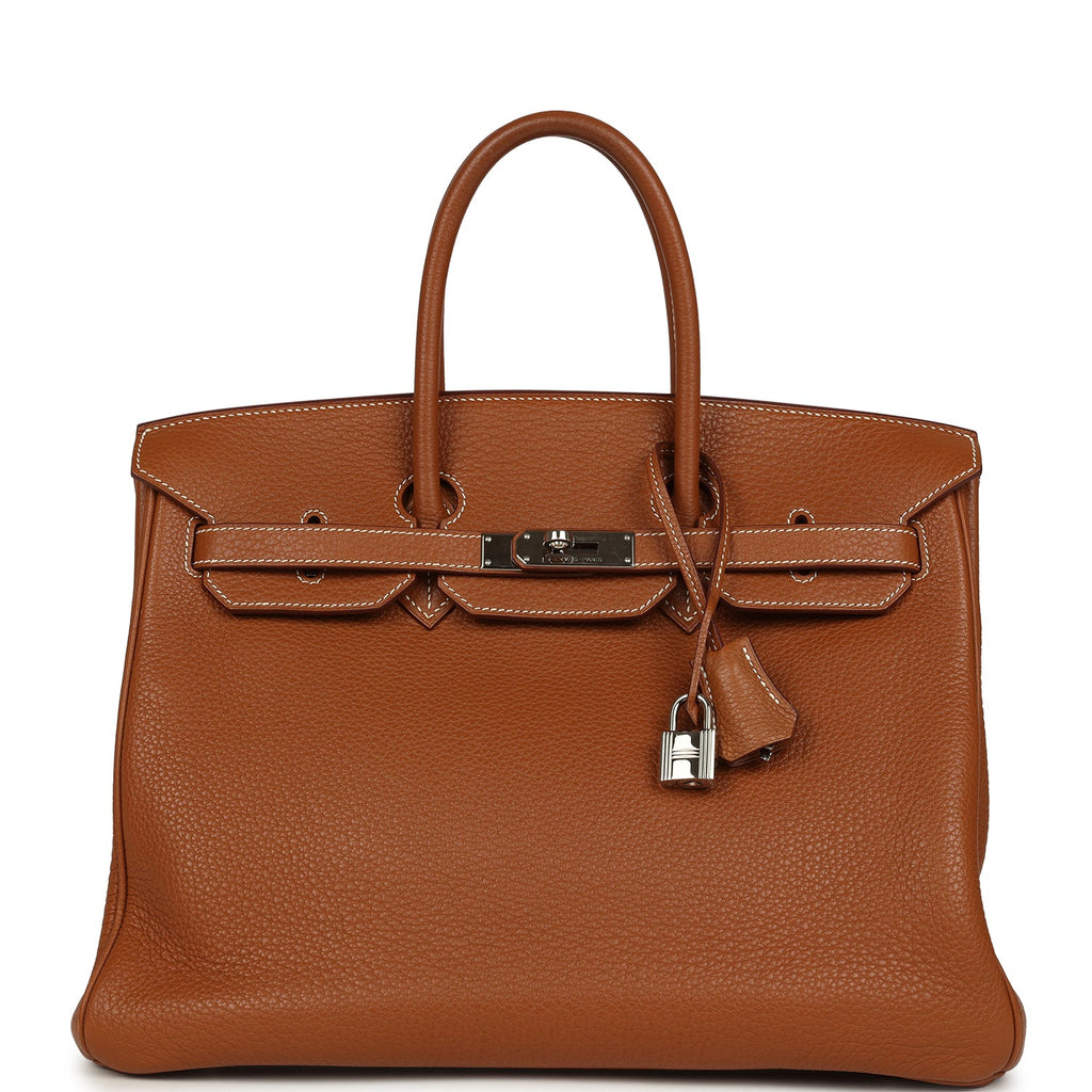 Hermes Birkin 35 Gold Togo Palladium Hardware