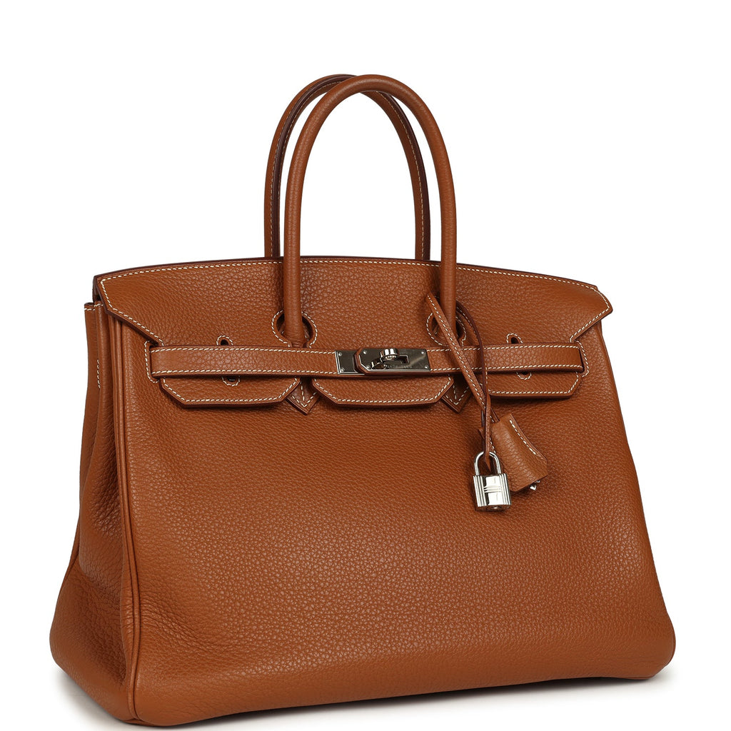 Hermes Birkin 35 Gold Togo Palladium Hardware