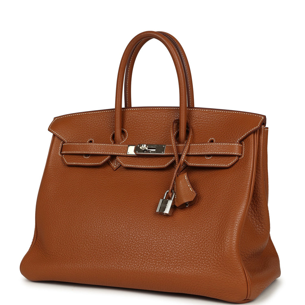 Hermes Birkin 35 Gold Togo Palladium Hardware