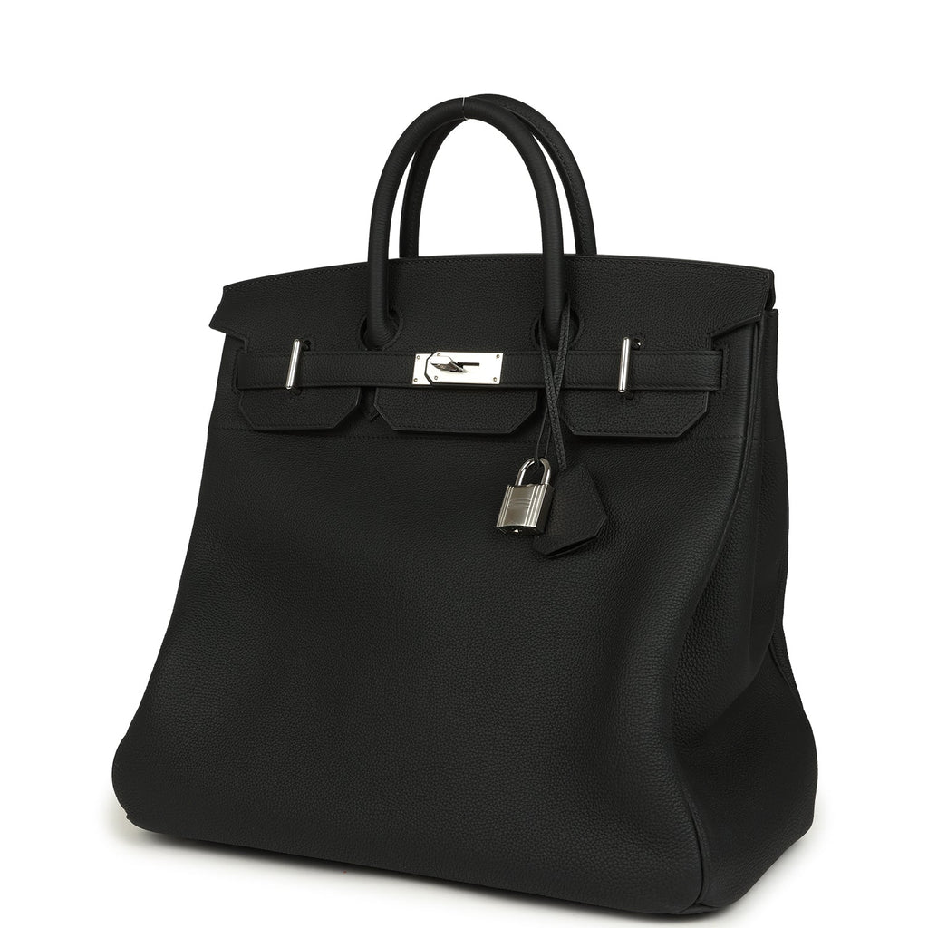 Hermes HAC Birkin 40 Black Togo Palladium Hardware