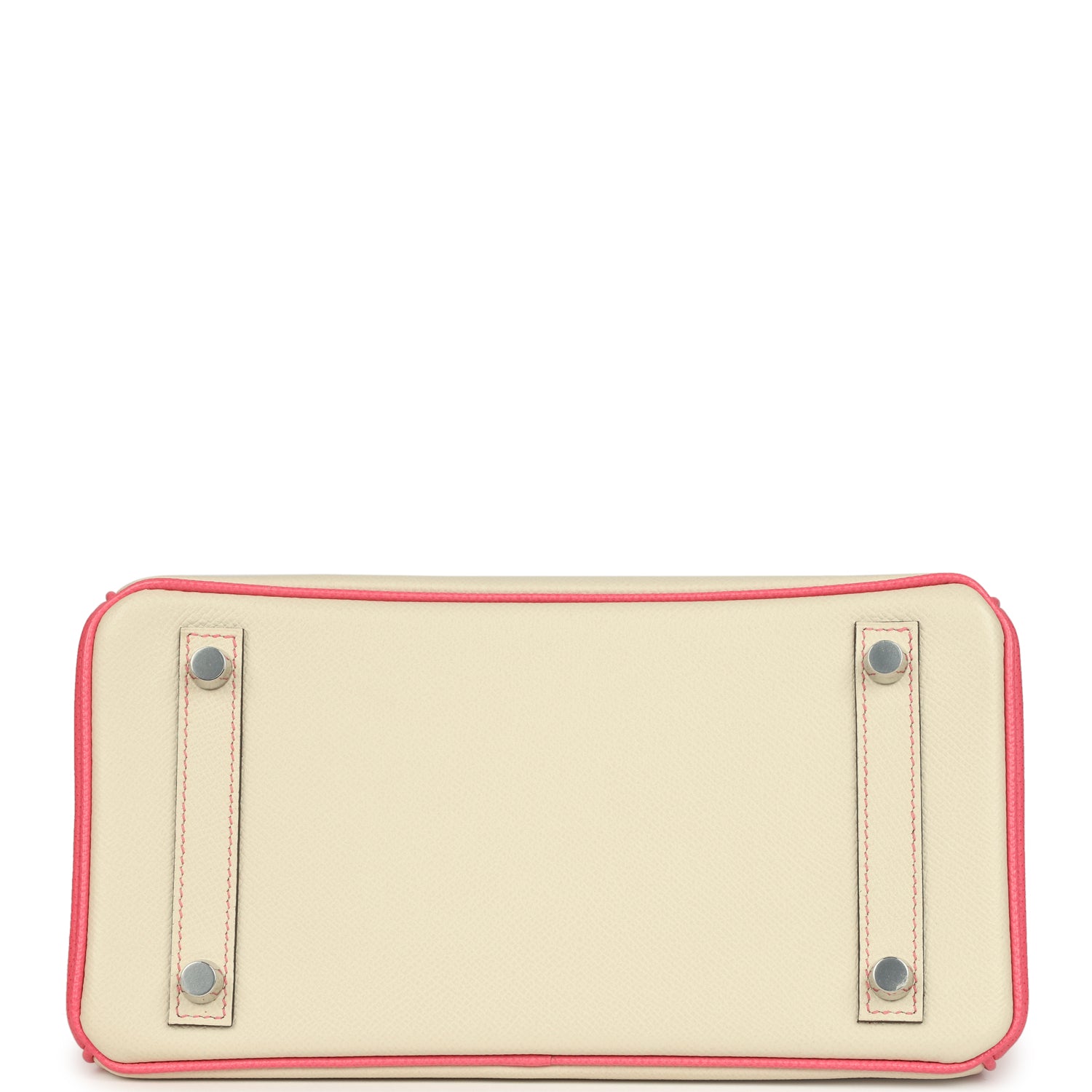Hermes Special Order (HSS) Birkin 25 Craie and Rose Azalee Epsom Brushed Palladium Hardware
