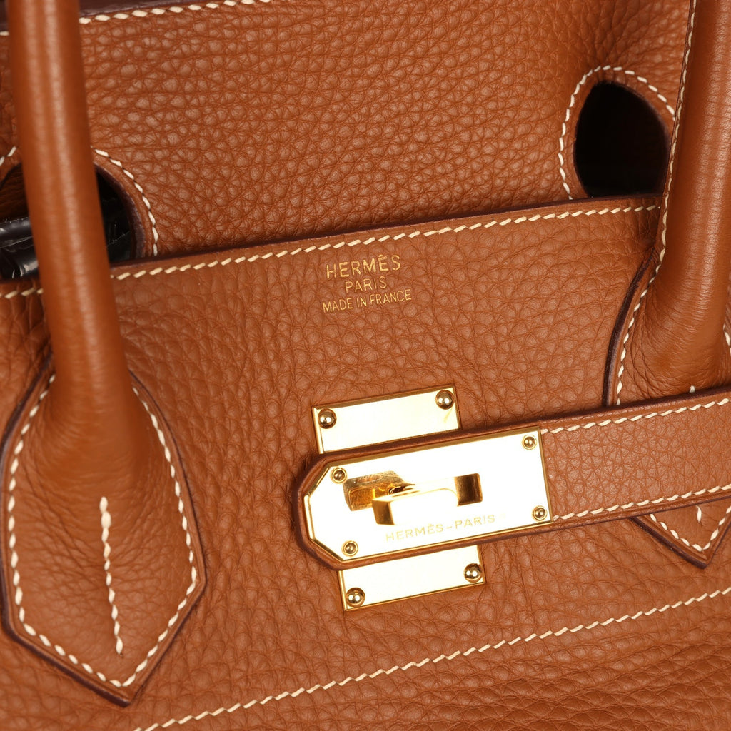 New Hermes Shoulder Birkin 42 JPG Gold Clemence Gold Hardware