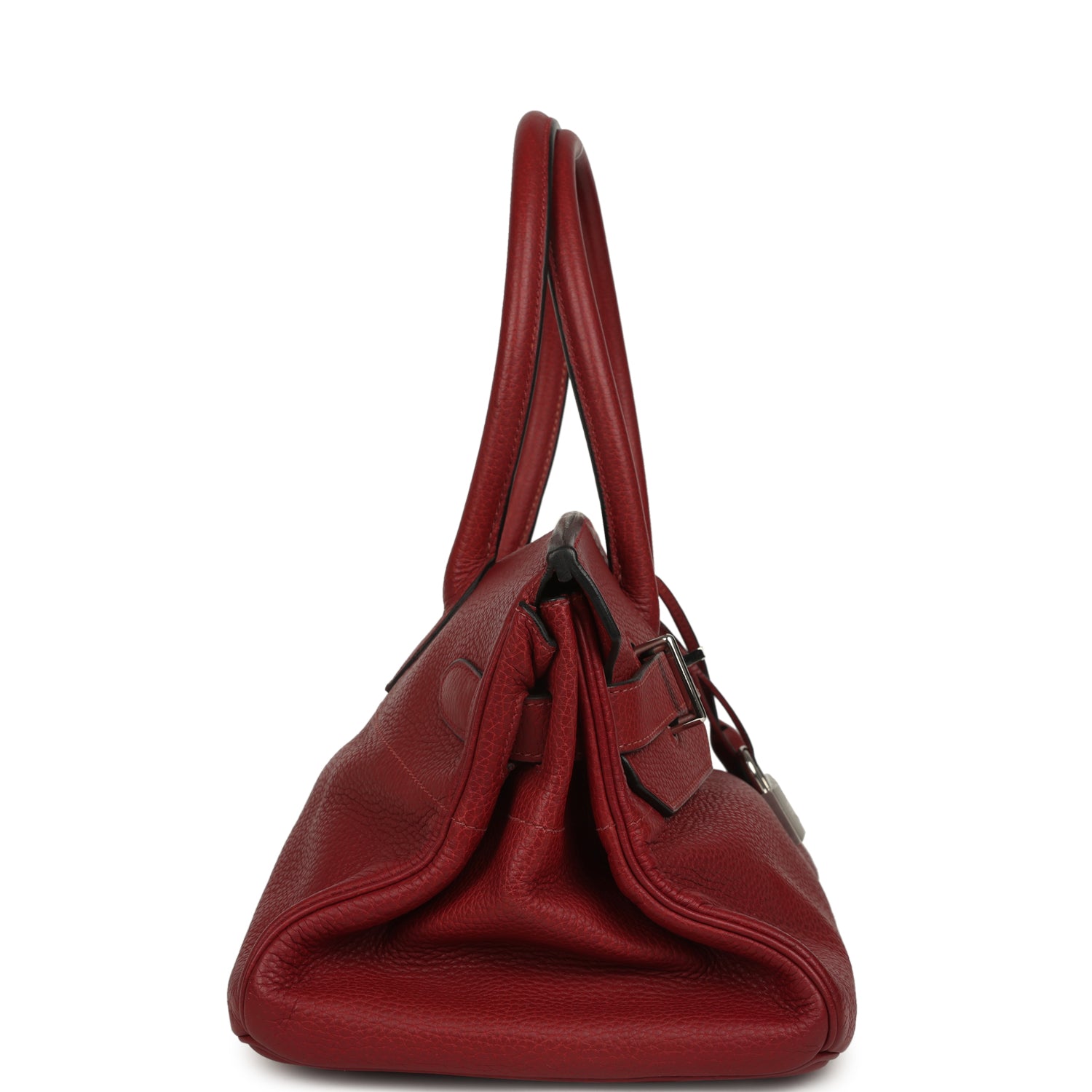 Vintage Hermes Shoulder Birkin 42 JPG Rouge H Clemence Palladium Hardware