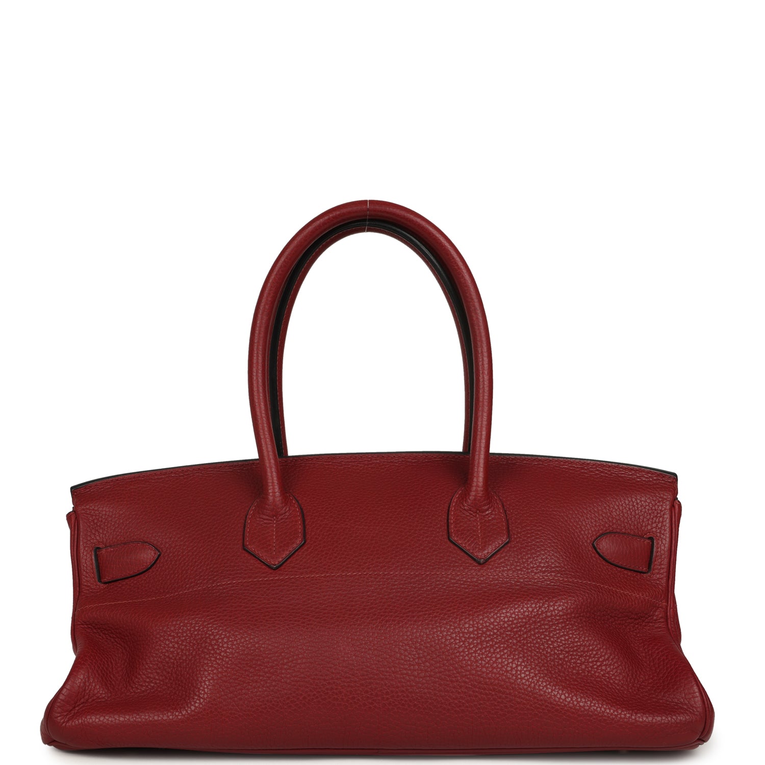 Vintage Hermes Shoulder Birkin 42 JPG Rouge H Clemence Palladium Hardware