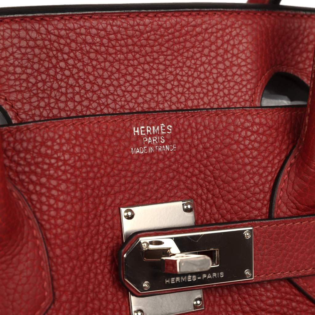 Vintage Hermes Shoulder Birkin 42 JPG Rouge H Clemence Palladium Hardware