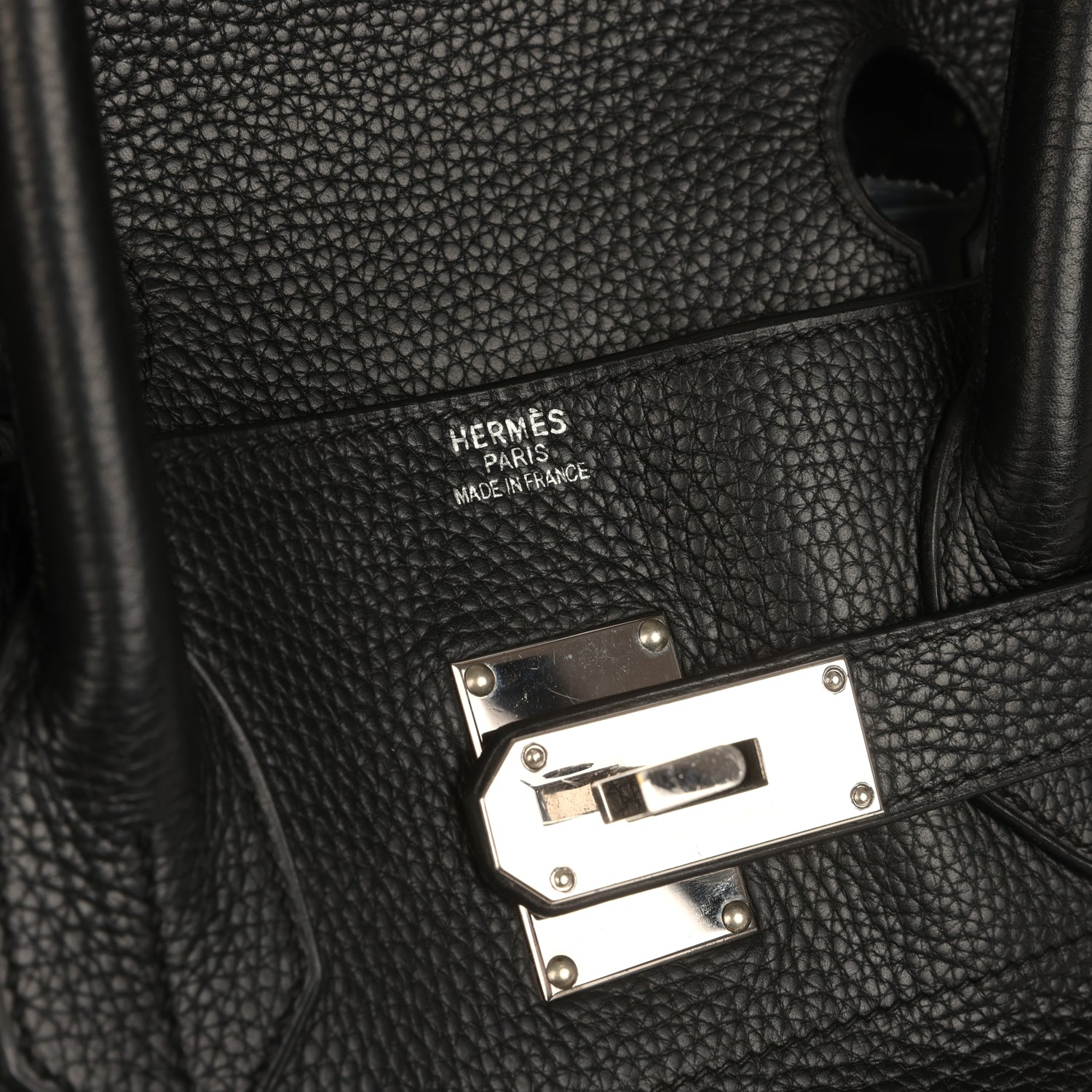 Vintage Hermes Shoulder Birkin 42 JPG Black Clemence Palladium Hardware