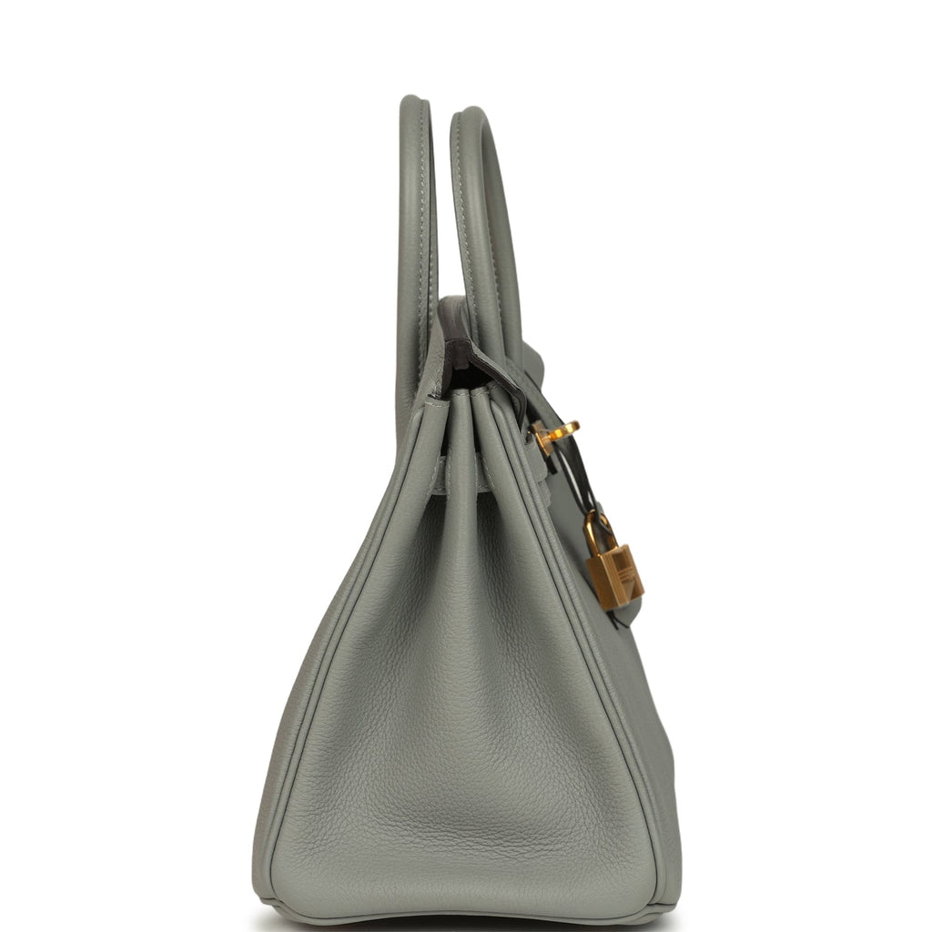Hermes Birkin 25 Gris Mouette Togo Gold Hardware
