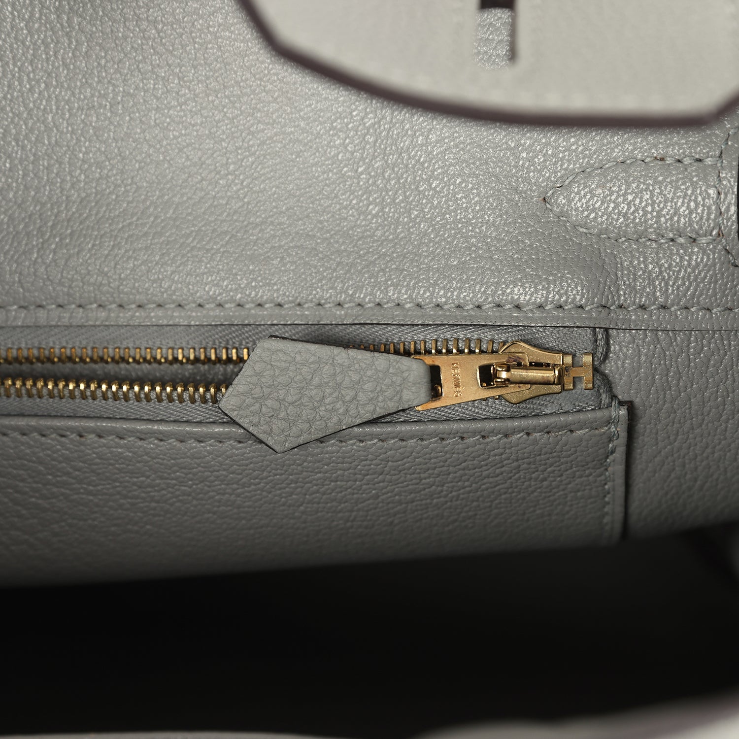 Hermes Birkin 25 Gris Mouette Togo Gold Hardware