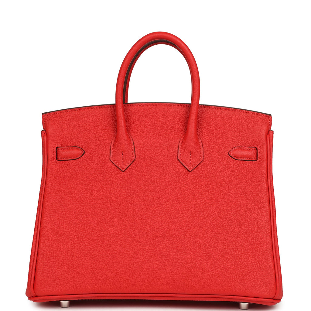 Hermes Birkin 25 Rouge de Coeur Togo Palladium Hardware
