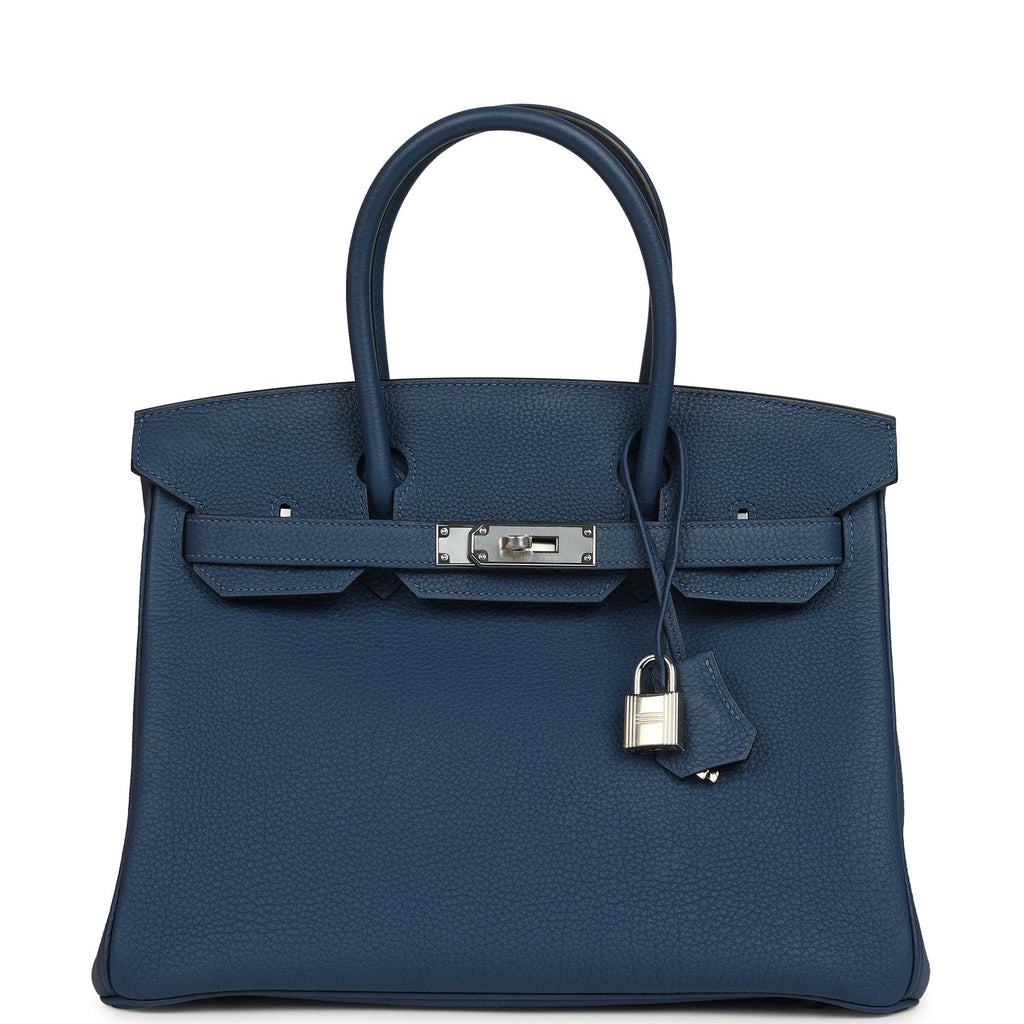 Hermes Birkin 30 Deep Bleu Togo Palladium Hardware