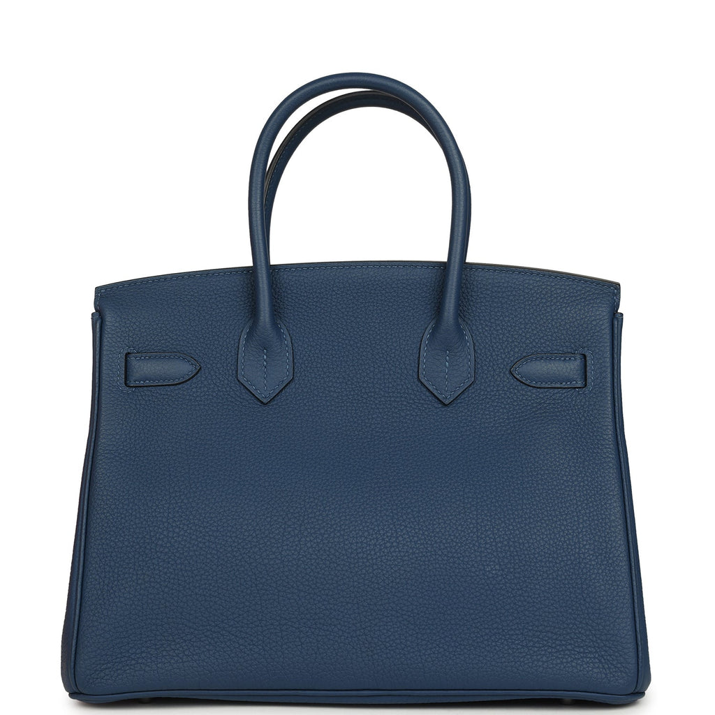 Hermes Birkin 30 Deep Bleu Togo Palladium Hardware