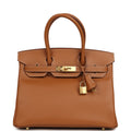 Hermes Birkin 30 Gold Epsom Gold Hardware