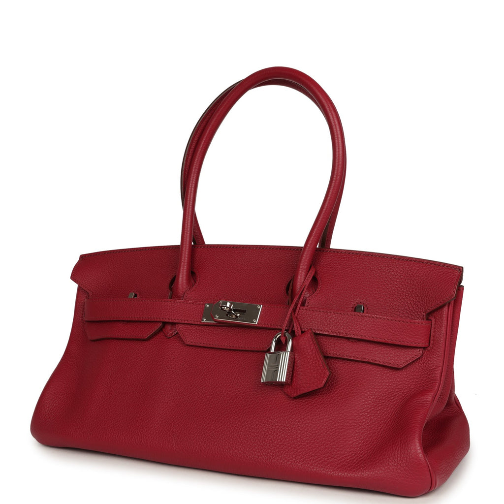 Vintage Hermes Shoulder Birkin 42 JPG Rubis Togo Palladium Hardware