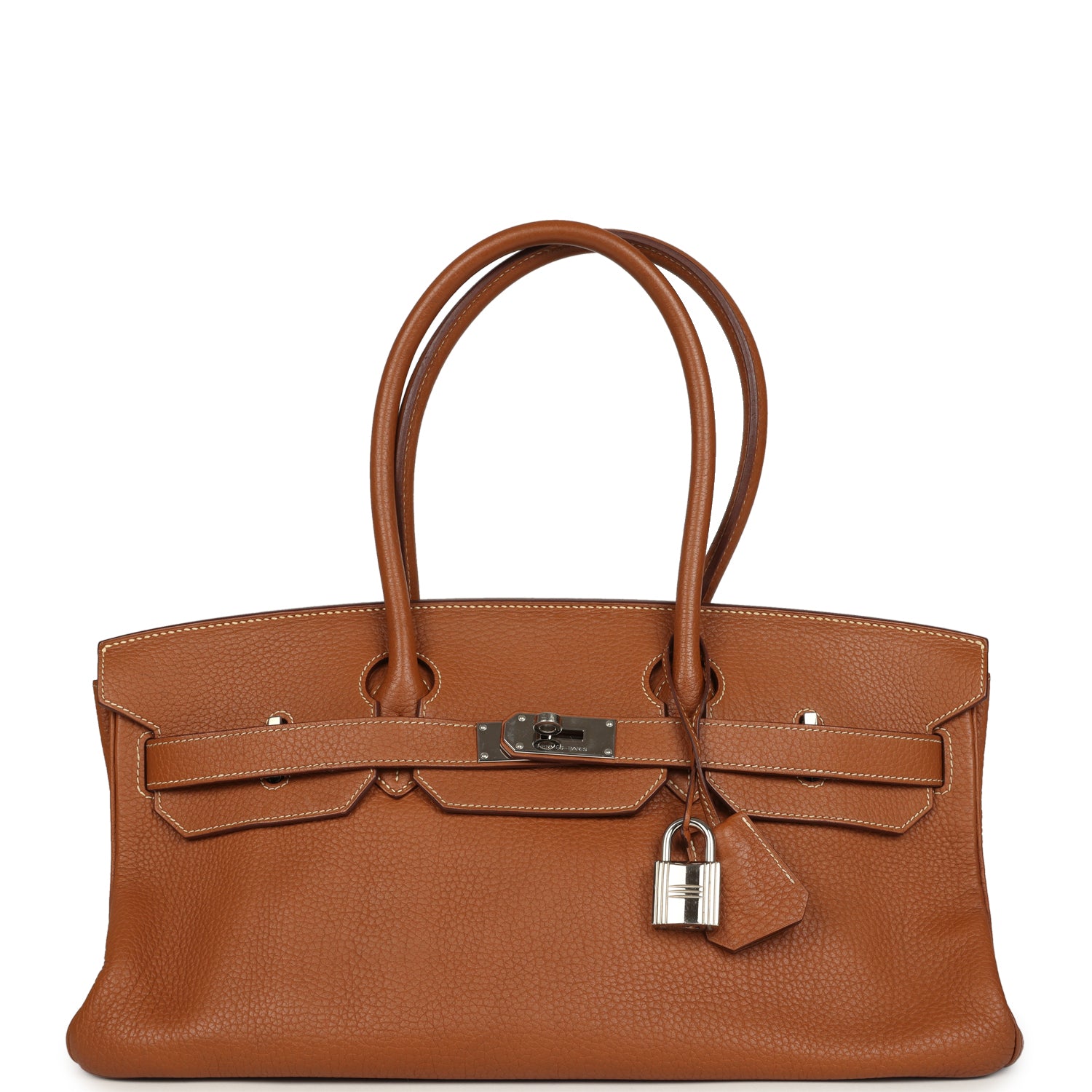 New Hermes Shoulder Birkin 42 JPG Gold Togo Palladium Hardware