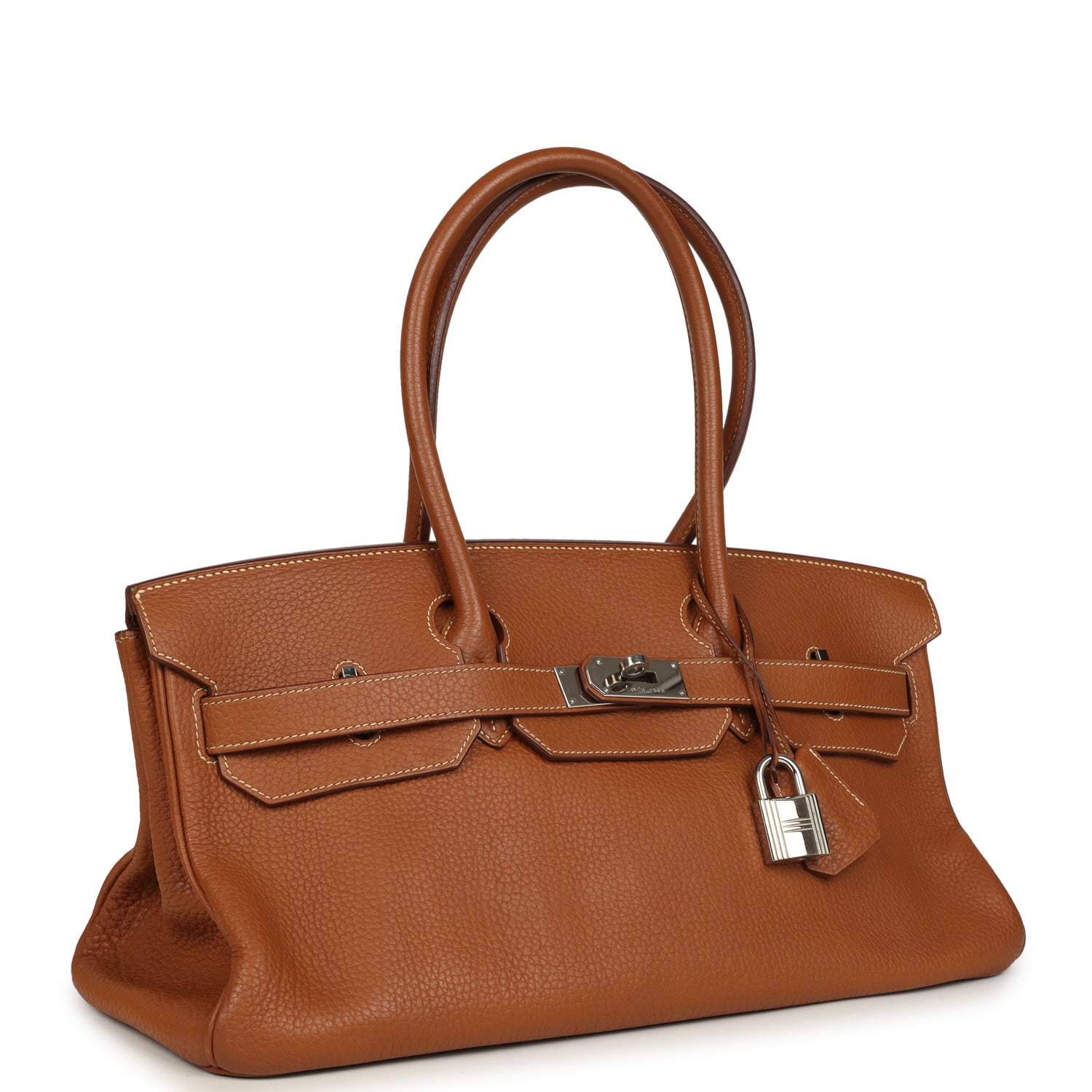 New Hermes Shoulder Birkin 42 JPG Gold Togo Palladium Hardware