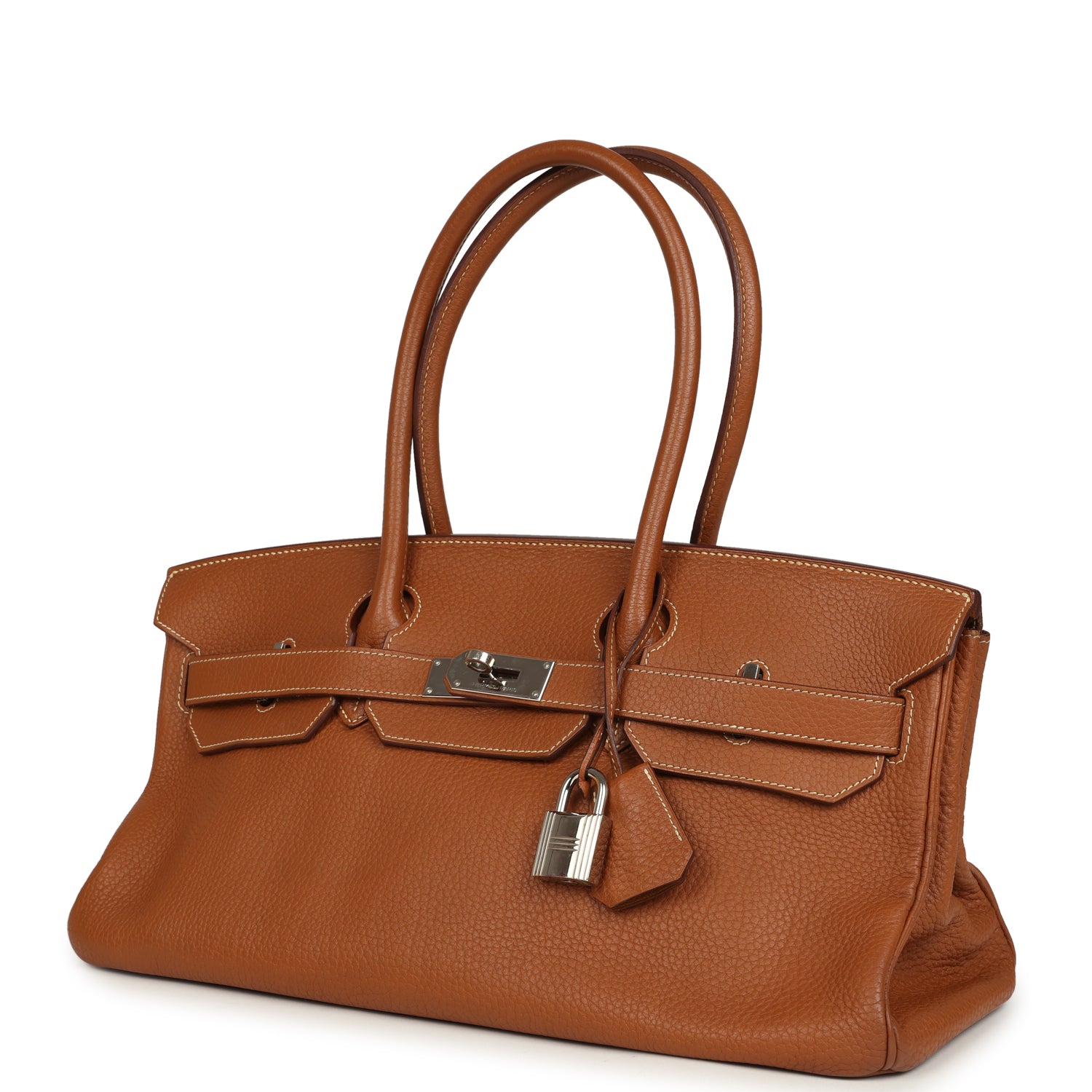 New Hermes Shoulder Birkin 42 JPG Gold Togo Palladium Hardware
