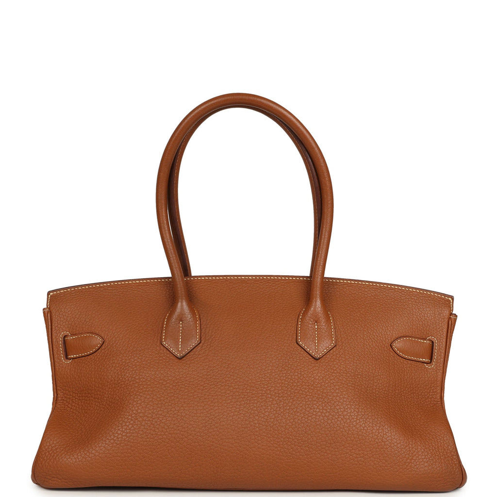 New Hermes Shoulder Birkin 42 JPG Gold Togo Palladium Hardware