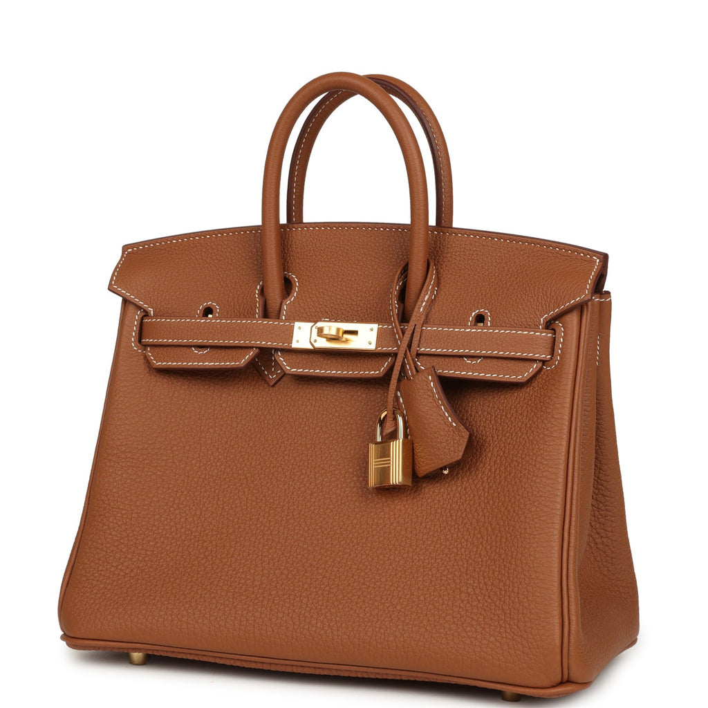 Hermes Birkin 25 Gold Togo Gold Hardware
