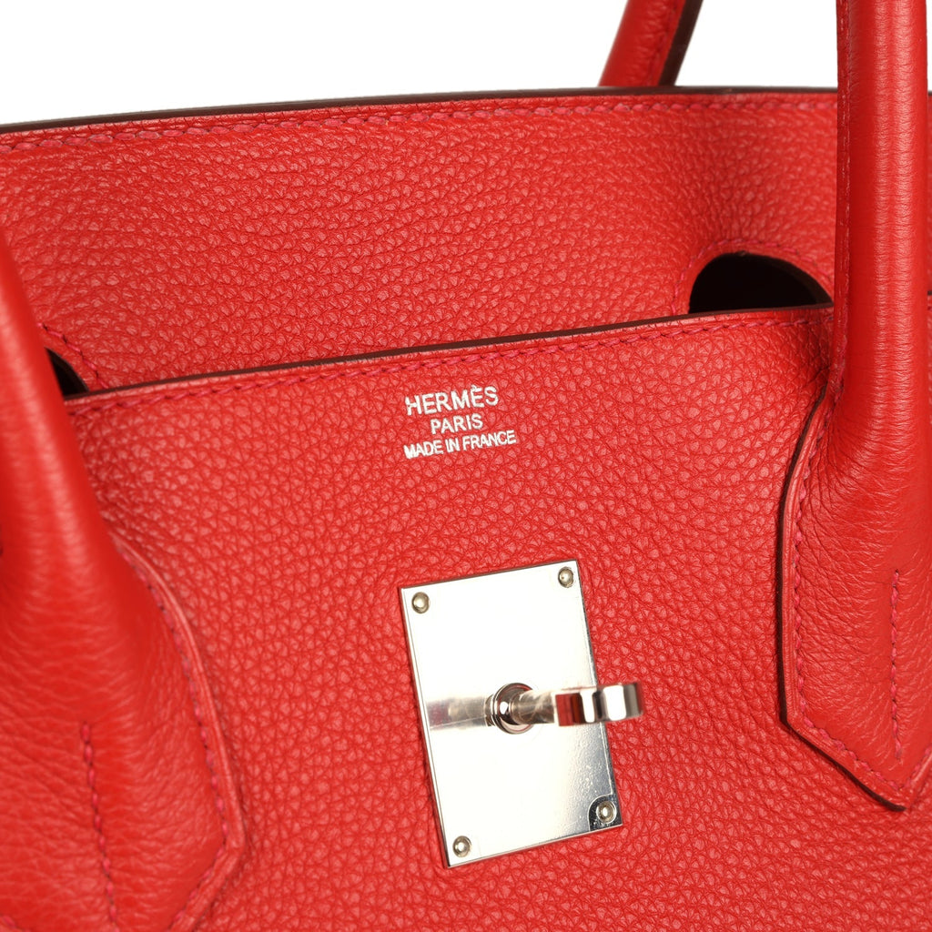 Vintage Hermes Shoulder Birkin 42 JPG Capucine Togo Palladium Hardware