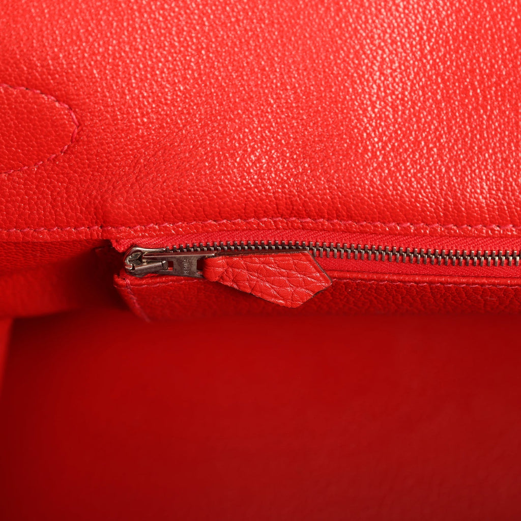 Vintage Hermes Shoulder Birkin 42 JPG Capucine Togo Palladium Hardware