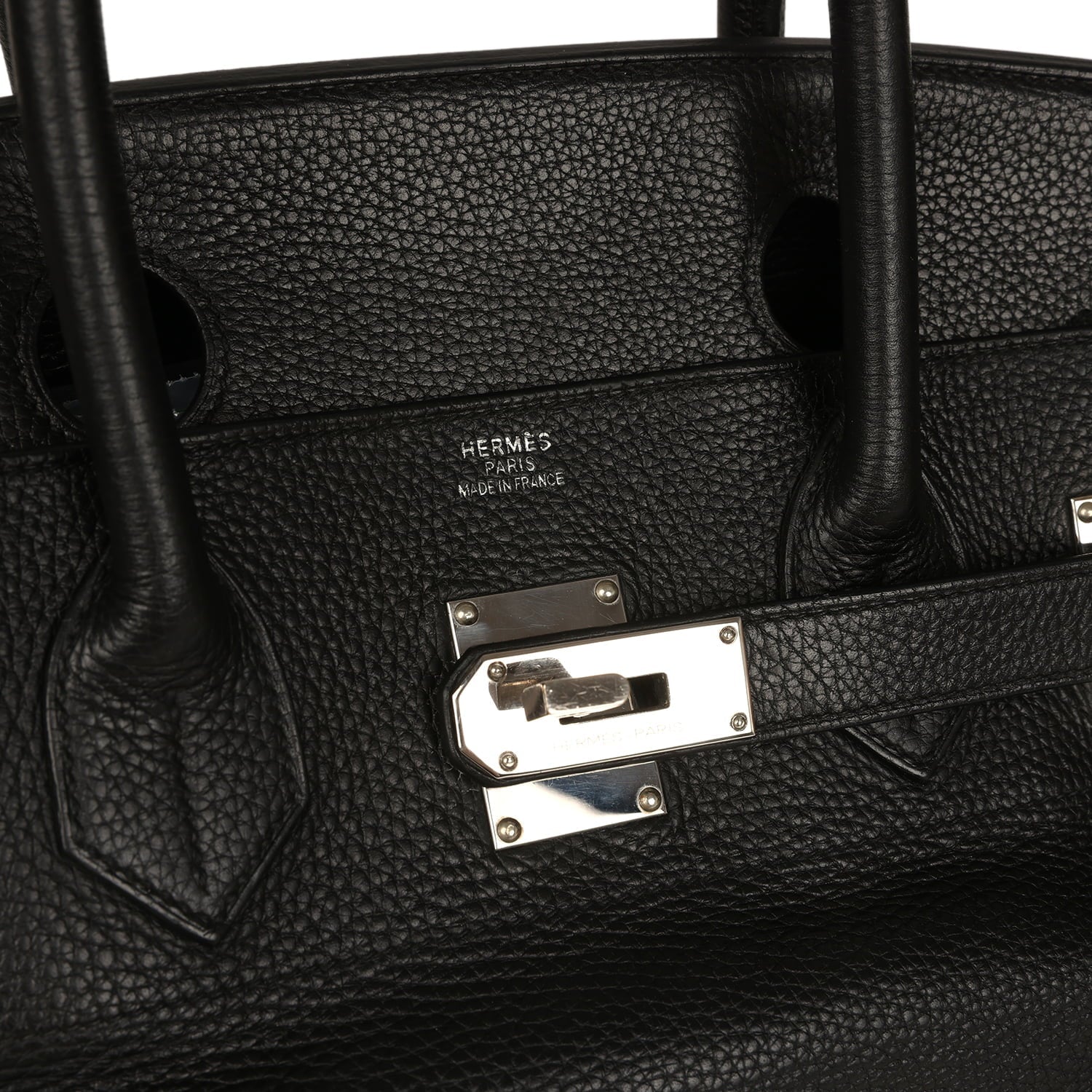 Vintage Hermes Shoulder Birkin 42 JPG Black Clemence Palladium Hardware