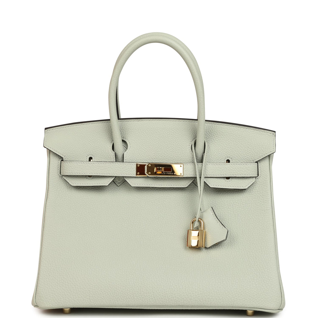 Hermes Birkin 30 Gris Neve Togo Gold Hardware