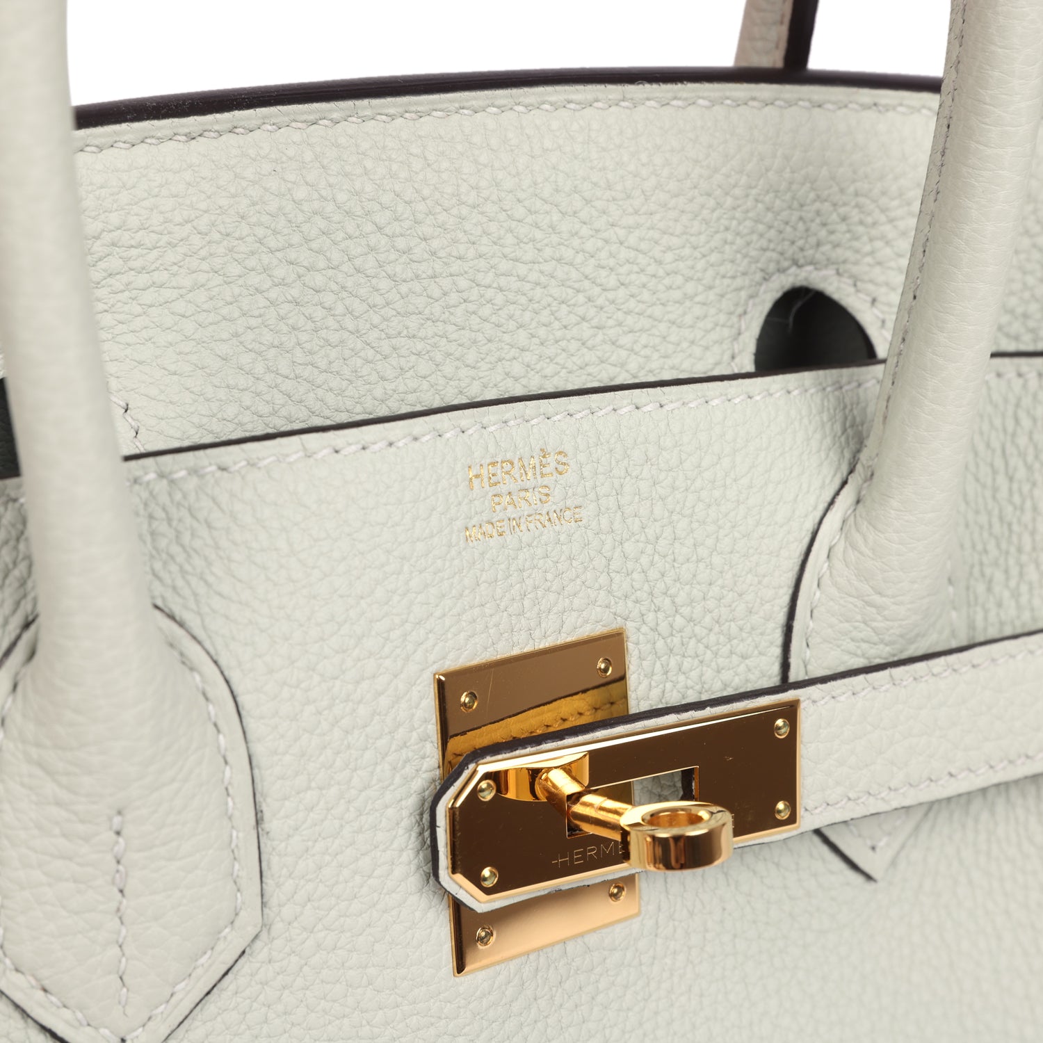 Hermes Birkin 30 Gris Neve Togo Gold Hardware