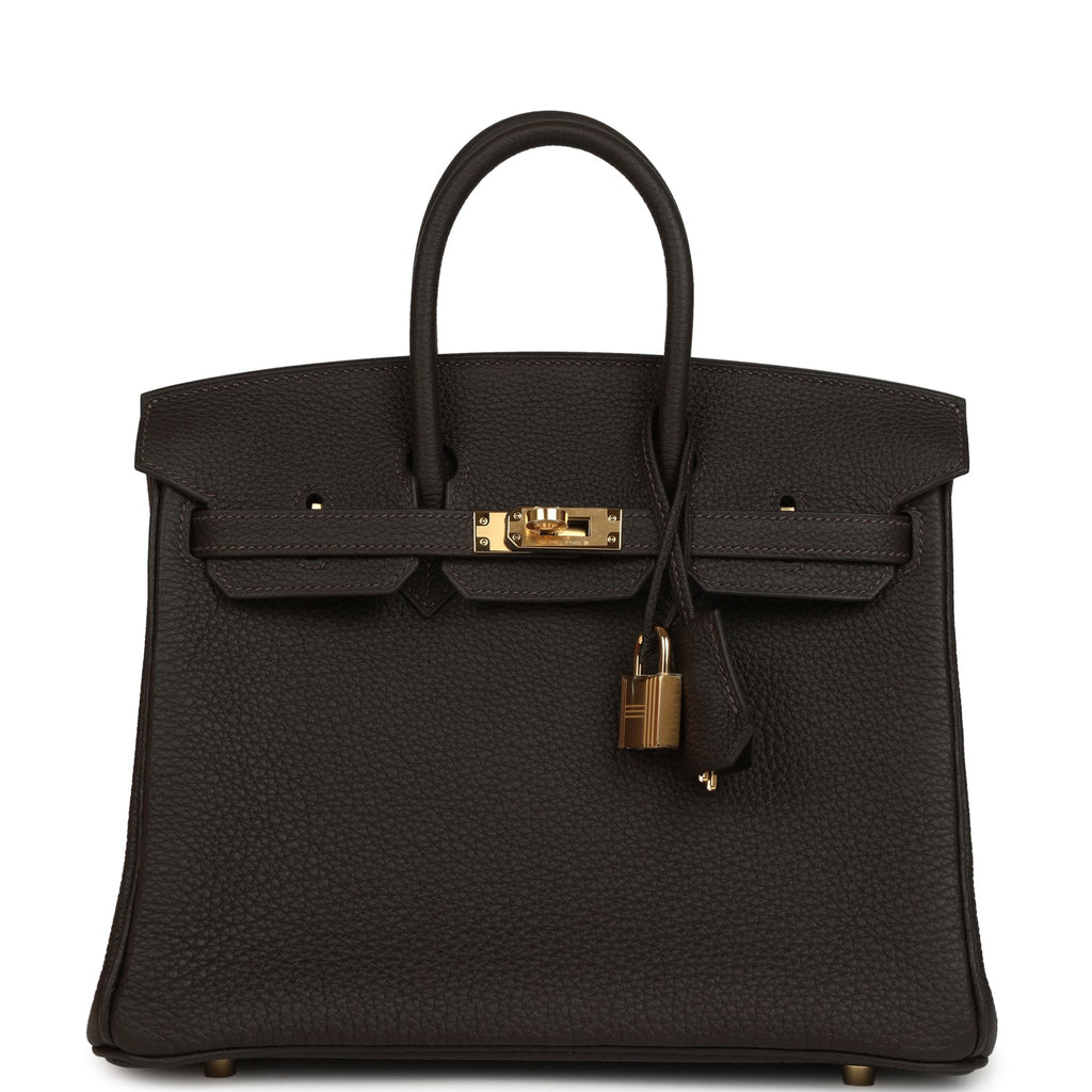 Hermes Birkin 25 Bai-Brun Togo Gold Hardware