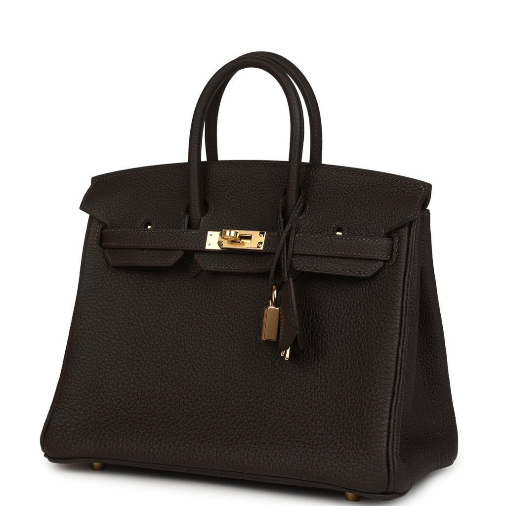 Hermes Birkin 25 Bai-Brun Togo Gold Hardware